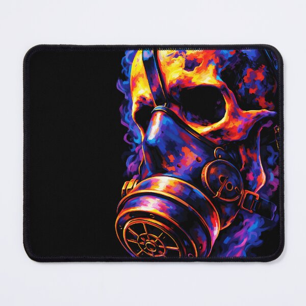 Item preview, Psychedelic Skull Gas Mask Flame Vortex designed and sold by RamyGallery.