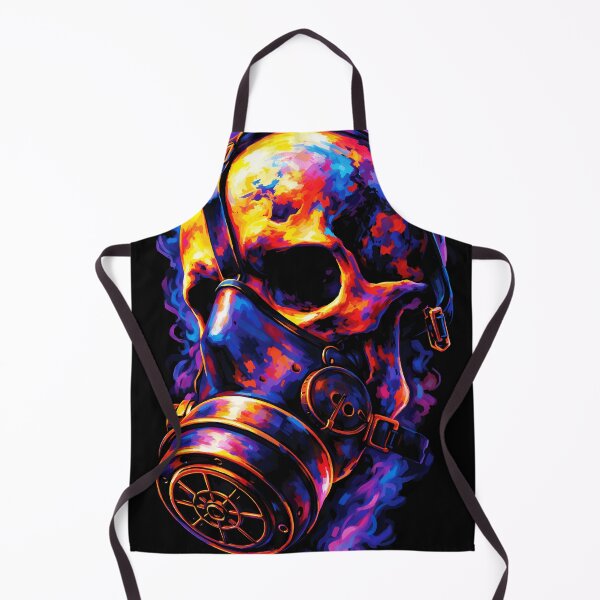 Item preview, Psychedelic Skull Gas Mask Flame Vortex designed and sold by RamyGallery.