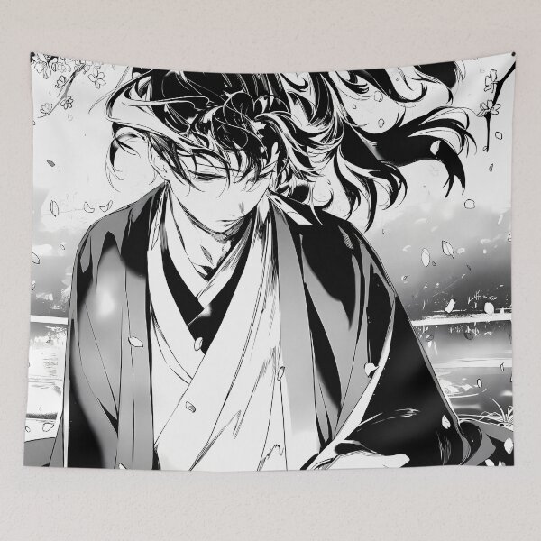 Item preview, Yoriichi Tsugikuni Demon Slayer Falling Petals Reverie designed and sold by Spraykart.