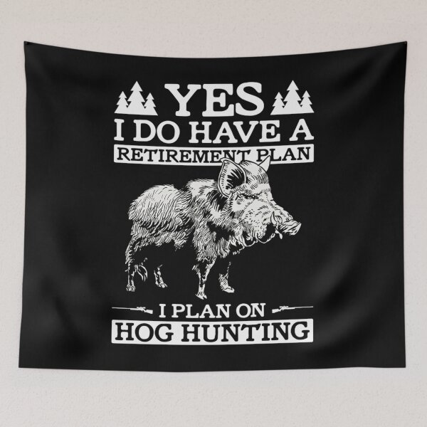 Item preview, Hog Hunting Design For Retirement And Retired Pig Hunter designed and sold by NosuriHanArt.