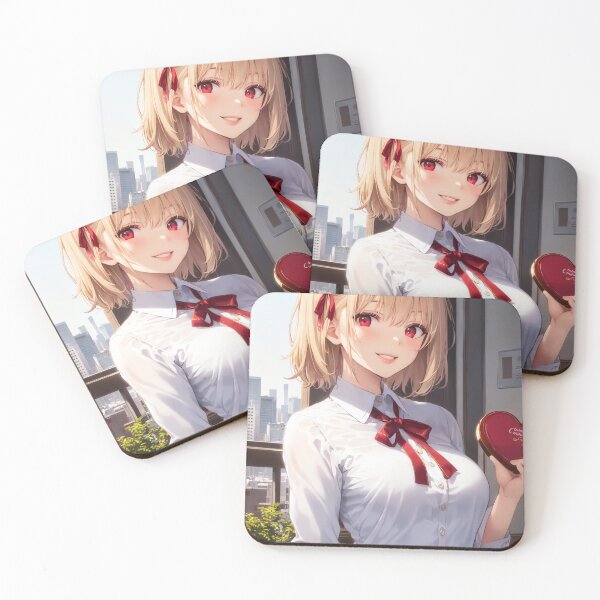 Item preview, Chisato Nishikigi Black Heart Chocolate Lycoris Recoil Anime designed and sold by Spraykart.