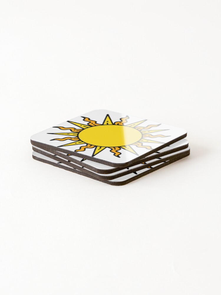 Thumbnail 4 of 5, Coasters (Set of 4), Sun Rays designed and sold by ViaARTfactory.