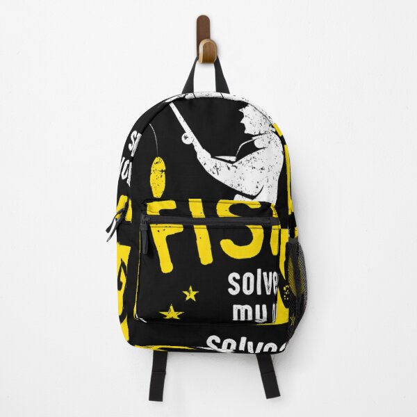 Item preview, Fishing Solves Half Of My Problems Hunting Solves The Rest designed and sold by NosuriHanArt.