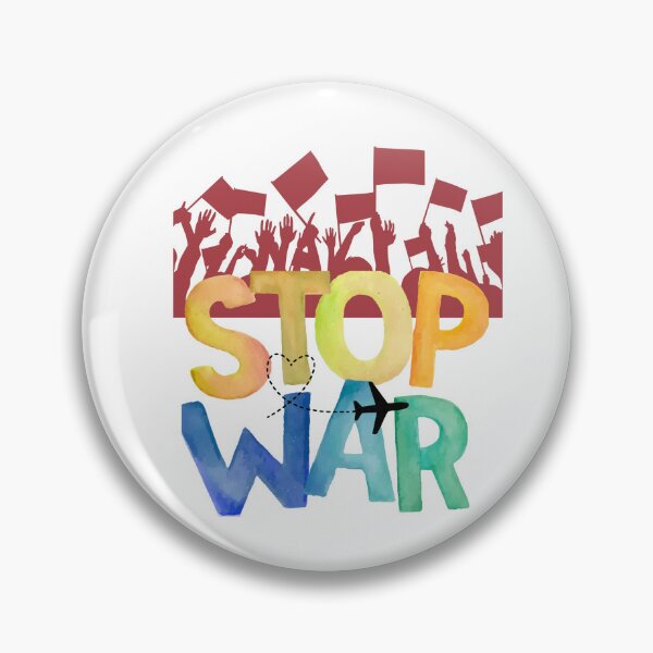 Item preview, Stop War Watercolor Peace Protest Art designed and sold by nezar1811.