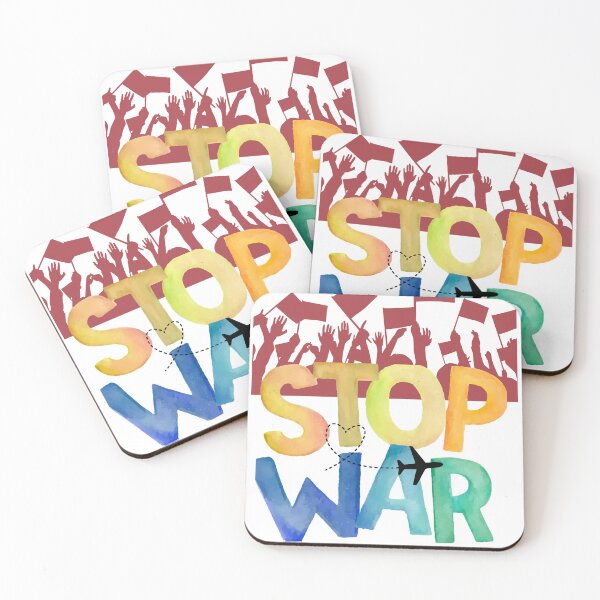 Item preview, Stop War Watercolor Peace Protest Art designed and sold by nezar1811.