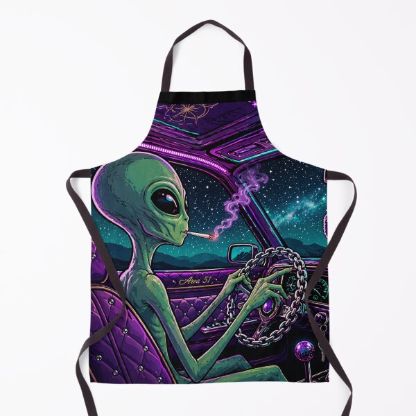 Item preview, Alien Low Rider Night Drive Cosmic Cruise Neon Space Vibes designed and sold by SeriouslyArtistical.