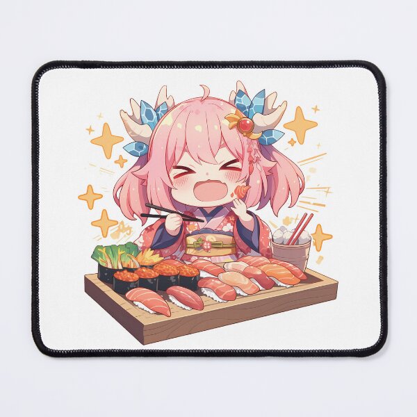 Item preview, Yui Princess Connect Redive Chibi Kimono Sushi Celebration designed and sold by Spraykart.