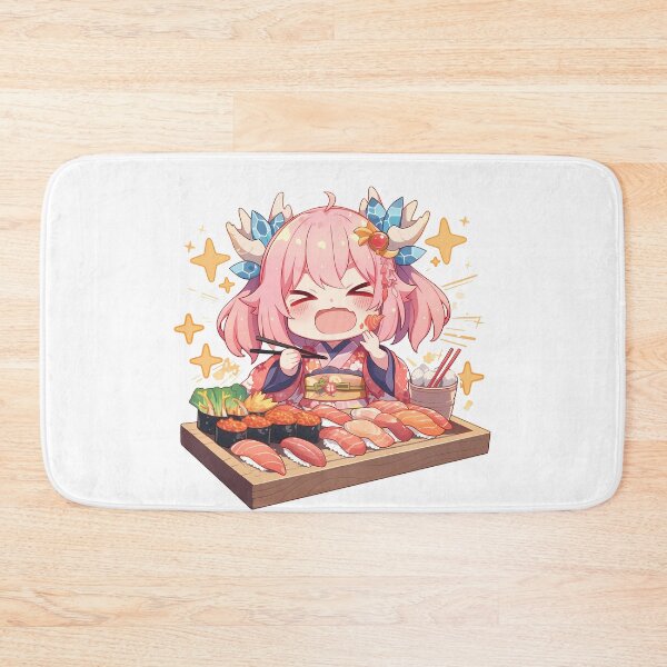 Item preview, Yui Princess Connect Redive Chibi Kimono Sushi Celebration designed and sold by Spraykart.