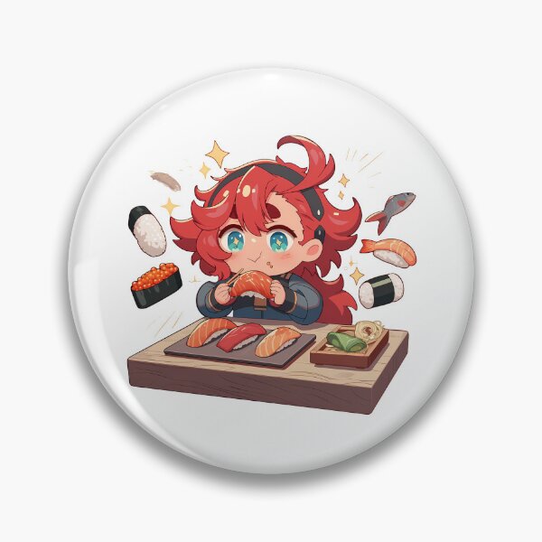 Item preview, Suletta Mercury Witch From Mercury Chibi Sushi Sparkles designed and sold by Spraykart.