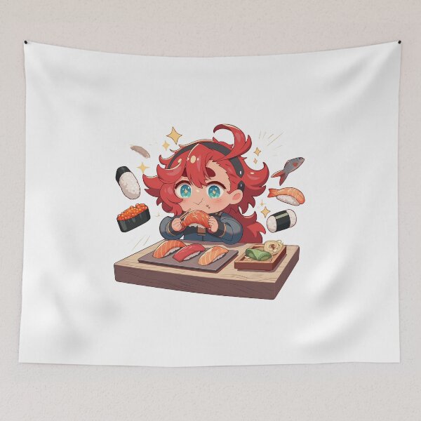 Item preview, Suletta Mercury Witch From Mercury Chibi Sushi Sparkles designed and sold by Spraykart.