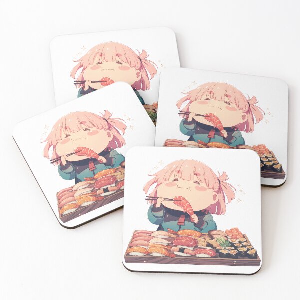 Item preview, CoChuatury Panlunch Witch From Mercury Chibi Sushi Heartspy of Diluc Genshin Impact Chibi Sushi No Nonsense Feast designed and sold by Spraykart.