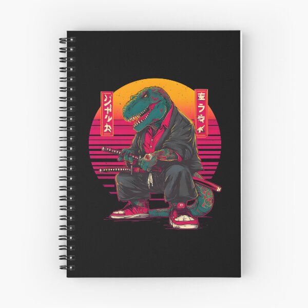 Item preview, Yakuza Dinosaur Samurai Neon Street Style designed and sold by PreeCha Art & Co..