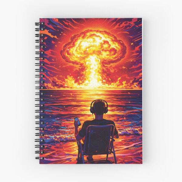 Item preview, War Music Enjoyer Nuclear Sunset Pop Art designed and sold by RamyGallery.