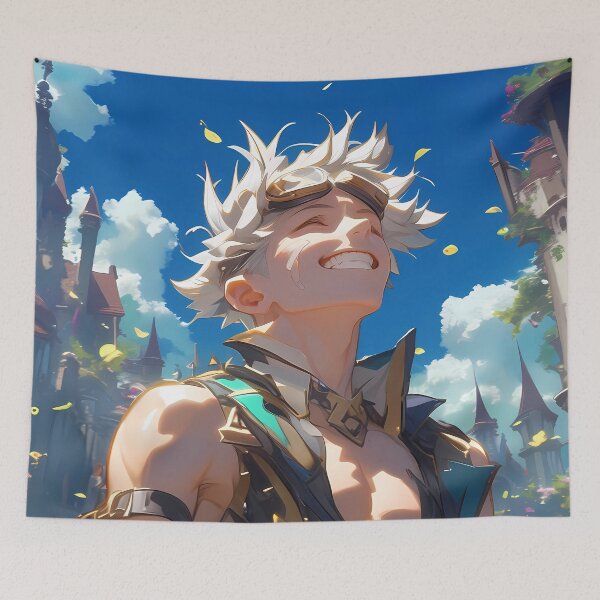 Item preview, Bennett Genshin Impact Anime Boy Sunshine Smile Adventurer Goggles designed and sold by Spraykart.