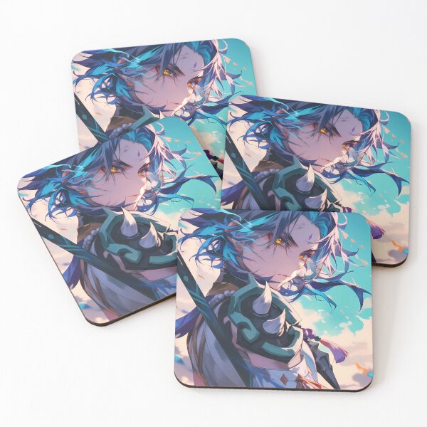 Item preview, Xiao Genshin Impact Stoic Guardian In Windy Sky Fantasy designed and sold by Spraykart.