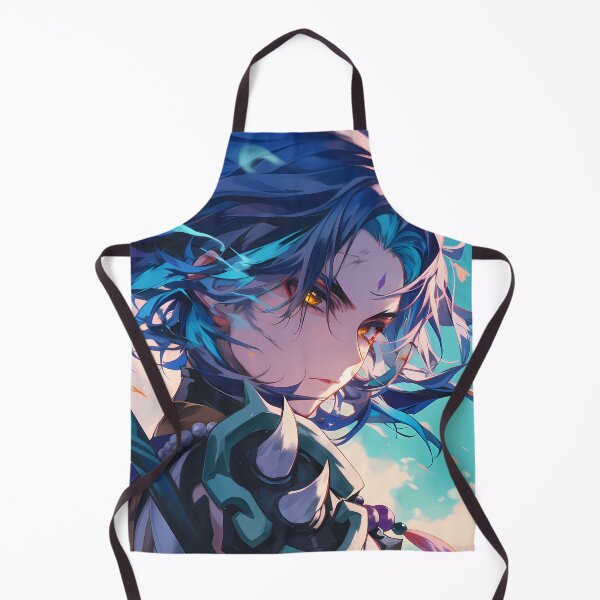 Item preview, Xiao Genshin Impact Stoic Guardian In Windy Sky Fantasy designed and sold by Spraykart.