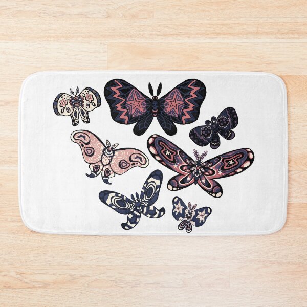 Item preview, Pink and purple moths designed and sold by MaddieSimsArt.