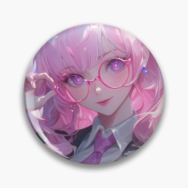 Item preview, Dori Genshin Impact Pink Hair Glasses Neon Glow designed and sold by Spraykart.