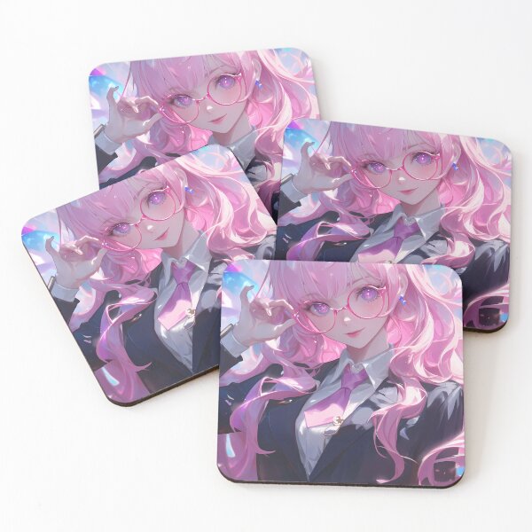 Item preview, Dori Genshin Impact Pink Hair Glasses Neon Glow designed and sold by Spraykart.