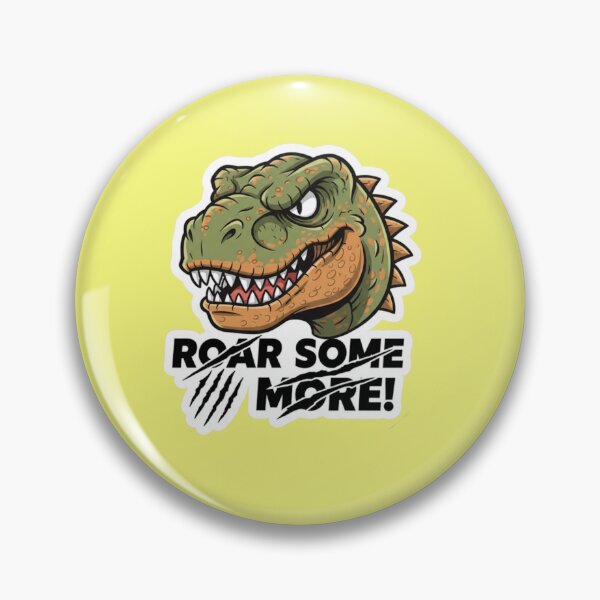 Item preview, Fierce Green T-Rex Dinosaur Head Roaring Some More Sticker designed and sold by bvdesignart.