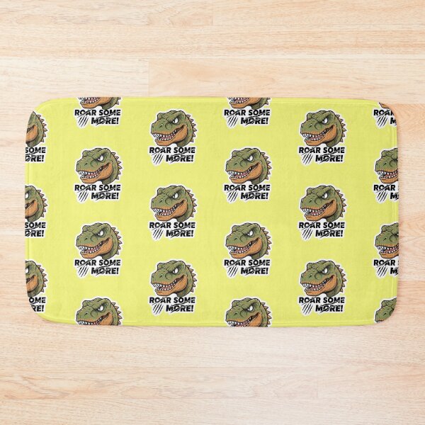 Item preview, Fierce Green T-Rex Dinosaur Head Roaring Some More Sticker designed and sold by bvdesignart.