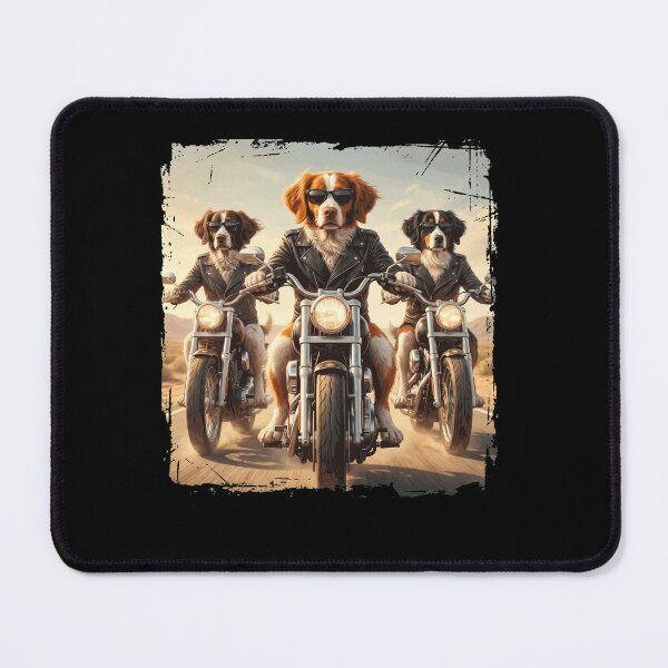 Item preview, Funny Brittany Motorcycle Meme Dog Lover designed and sold by DoodleTortle.
