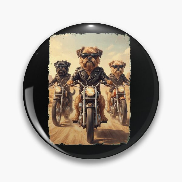 Item preview, Funny Brussels Griffon Motorcycle Meme Dog Lover designed and sold by DoodleTortle.