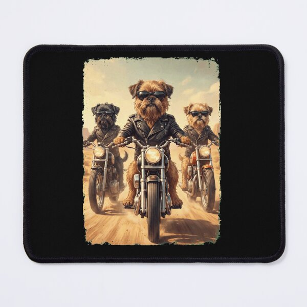 Item preview, Funny Brussels Griffon Motorcycle Meme Dog Lover designed and sold by DoodleTortle.