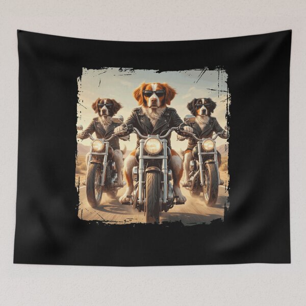 Item preview, Funny Brittany Motorcycle Meme Dog Lover designed and sold by DoodleTortle.