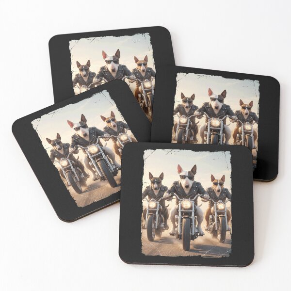 Item preview, Funny Bull Terrier Motorcycle Meme Dog Lover designed and sold by DoodleTortle.