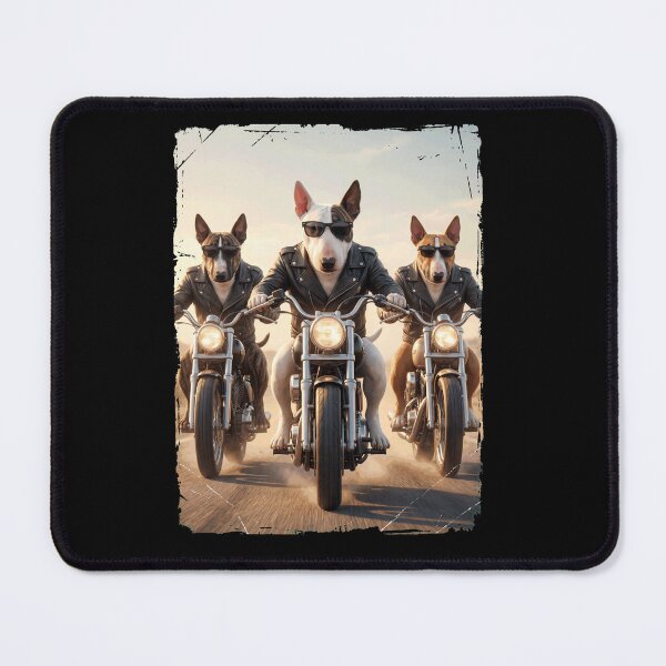 Item preview, Funny Bull Terrier Motorcycle Meme Dog Lover designed and sold by DoodleTortle.