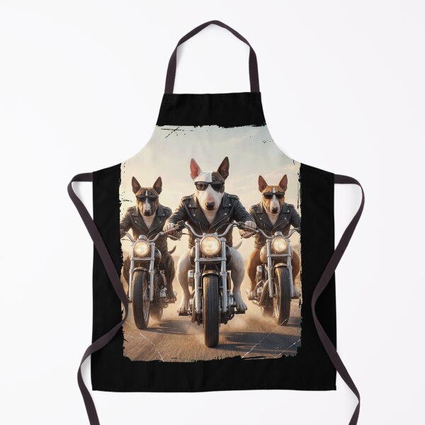 Item preview, Funny Bull Terrier Motorcycle Meme Dog Lover designed and sold by DoodleTortle.