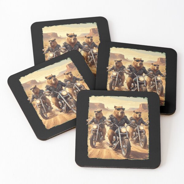 Item preview, Funny Capybara Motorcycle Meme Animal Lover designed and sold by DoodleTortle.