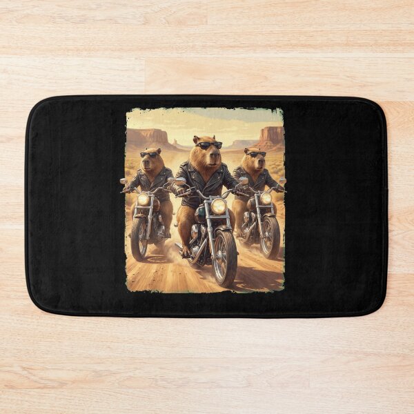 Item preview, Funny Capybara Motorcycle Meme Animal Lover designed and sold by DoodleTortle.