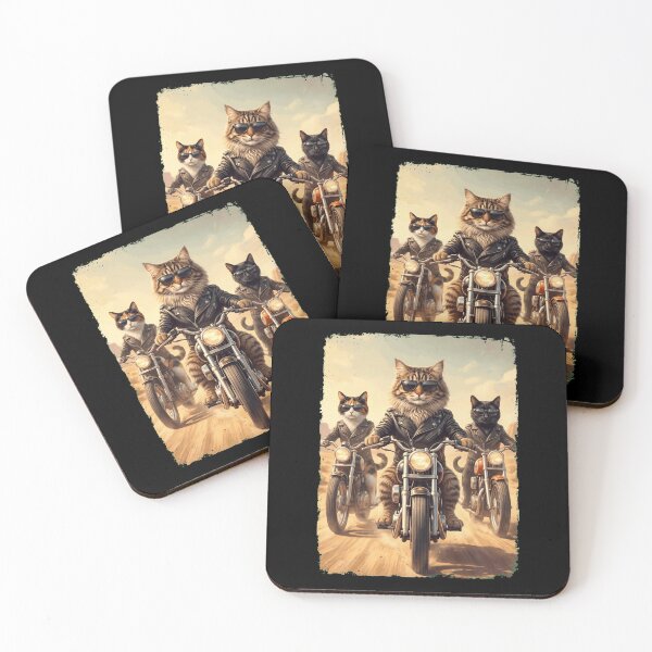 Item preview, Funny Cat Motorcycle Meme Animal Lover designed and sold by DoodleTortle.