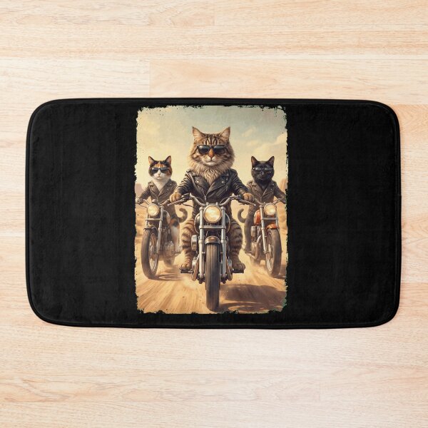 Item preview, Funny Cat Motorcycle Meme Animal Lover designed and sold by DoodleTortle.