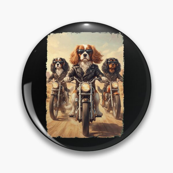 Item preview, Funny Cavalier King Charles Spaniel Motorcycle Meme Dog Lover designed and sold by DoodleTortle.