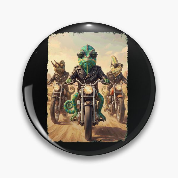 Item preview, Funny Chameleon Motorcycle Meme Animal Lover designed and sold by DoodleTortle.