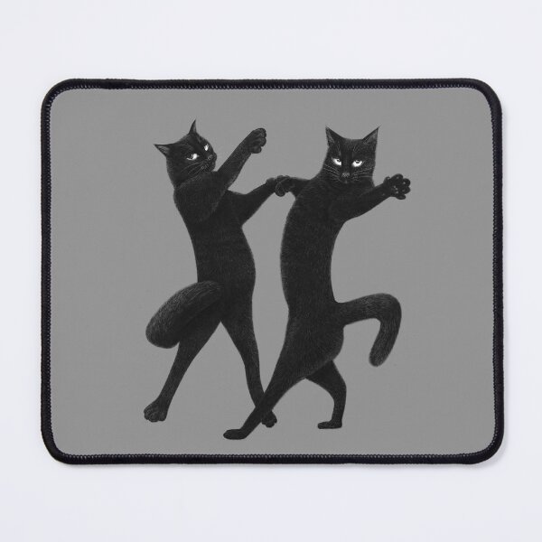 Item preview, Dancing black cats designed and sold by Valeriya Korenkova Kodamorkovkart.