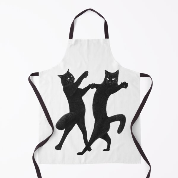 Item preview, Dancing black cats designed and sold by Valeriya Korenkova Kodamorkovkart.