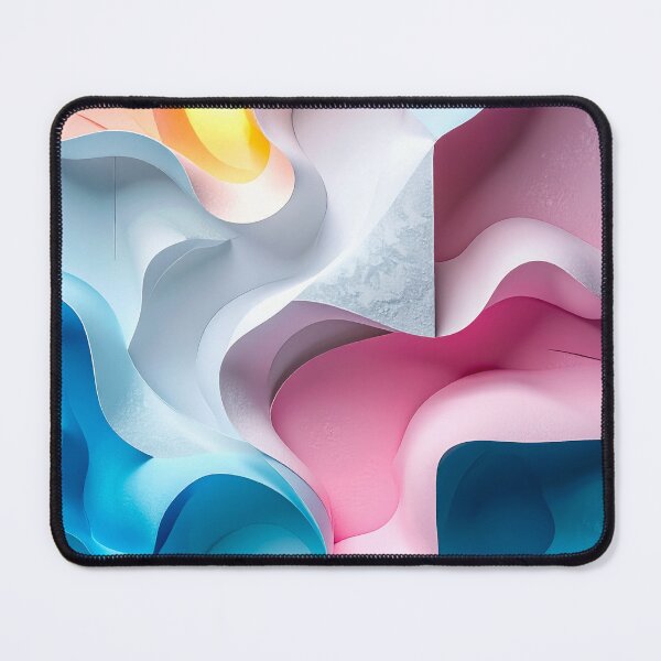 Item preview, Soft Paper Waves – Pastel Abstract Organic Flow designed and sold by NizuCaCi.