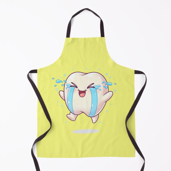 Item preview, Crying Tooth Happy Tears Kawaii Dental Art Cute Smiling Tooth Character for Dentists and Kids designed and sold by bvdesignart.