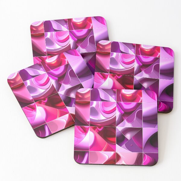 Item preview, Glossy Pink Flow – Vibrant Abstract Fluid Design designed and sold by NizuCaCi.
