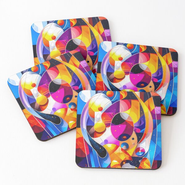 Item preview, Color Fusion Geometry – Bold Abstract Shape Composition designed and sold by NizuCaCi.