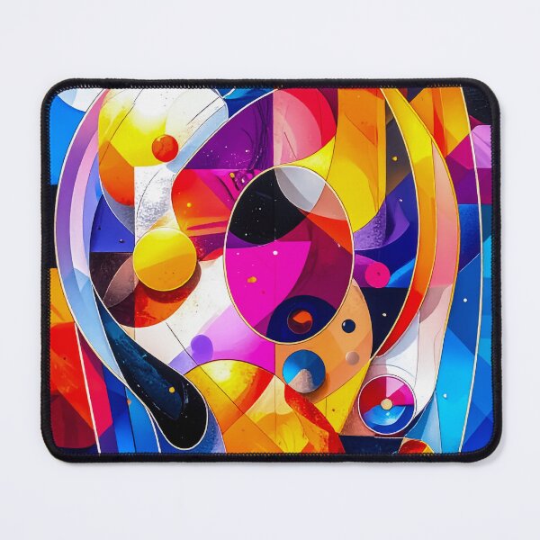 Item preview, Color Fusion Geometry – Bold Abstract Shape Composition designed and sold by NizuCaCi.