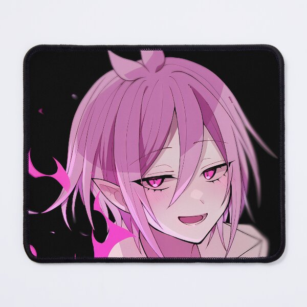 Item preview, Alice Asmodeus Iruma Kun Pink Flame Minimal Demon Smile designed and sold by 108Recordings.