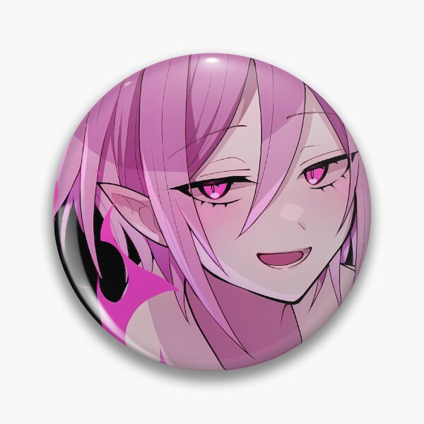 Item preview, Alice Asmodeus Iruma Kun Pink Flame Minimal Demon Smile designed and sold by 108Recordings.
