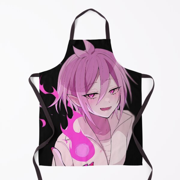 Item preview, Alice Asmodeus Iruma Kun Pink Flame Minimal Demon Smile designed and sold by 108Recordings.
