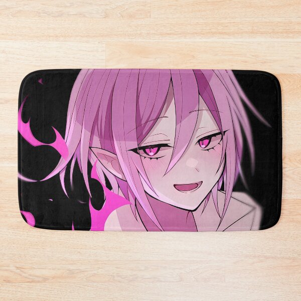 Item preview, Alice Asmodeus Iruma Kun Pink Flame Minimal Demon Smile designed and sold by 108Recordings.