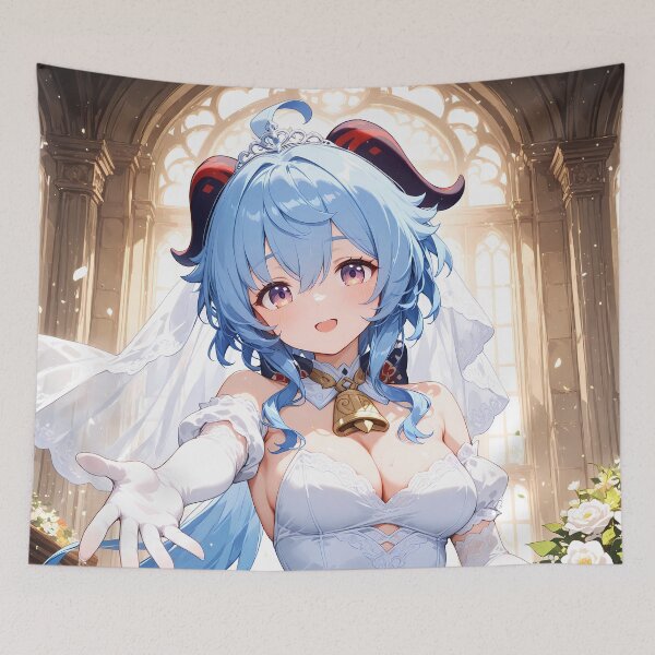 Item preview, Ganyu Genshin Impact Bridal Cathedral Romance designed and sold by 108Recordings.